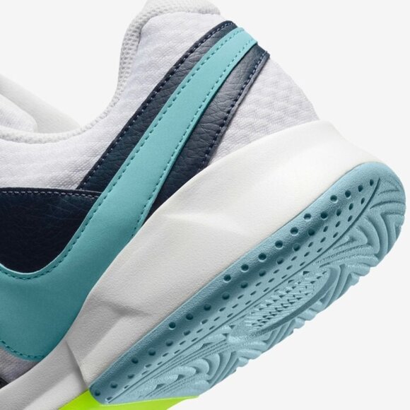 Nike Court Lite 4 – Size 13 Men Tennis Shoes White Turquoise Navy FD6574-101 NEW